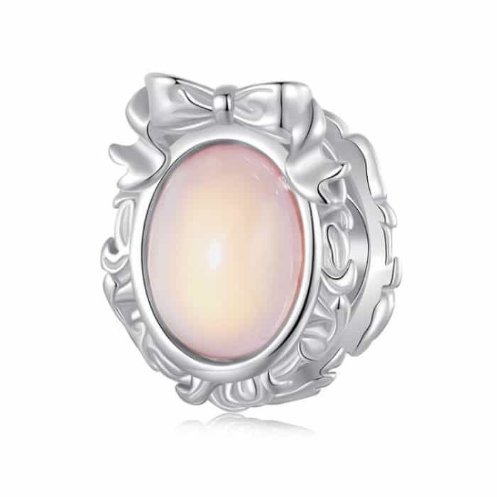 S925 Sterling Silber Platin-Plattierte Fantasie Bogen Starlight DIY Perlen – Bild 1