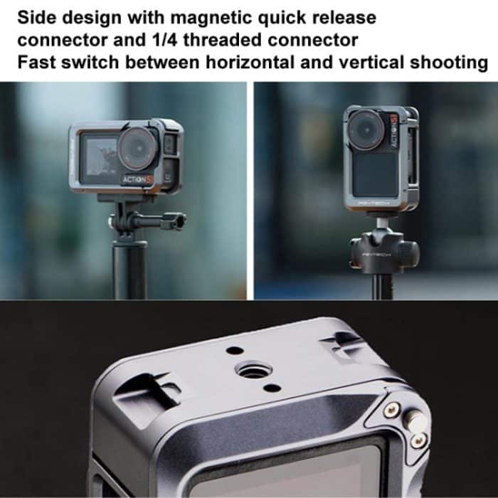 PGYTECH P-42C-010 Metall-Kaninchenkäfig, Aluminiumlegierung, erweiterter Schutzrand, Action 5 Pro Metal – Bild 8