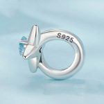 S925 Sterling Silber Oxidierte Flugzeug Starburst DIY Perlen – Bild 3