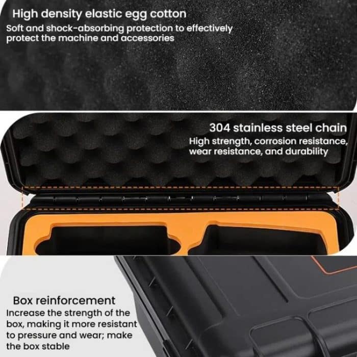 Für DJI Flip Sunnylife AQX-19 Wasserdichter Aufbewahrungskoffer Luftbildkamera Smooth Flying Kit Bag, AQX-19 – Bild 6