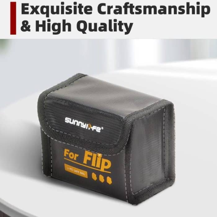 Für DJI Flip Sunnylife Akku Explosionsgeschützte Tasche Li-Ionen-Sicherheitsaufbewahrungstasche Flammhemmende Schutztasche, Small (For 1 Battery), Medium (For 2 Batteries), Large (For 2 Batteries) – Bild 6