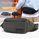 HAOSHUAI Herren Outdoor Laufgürteltasche Lässige Brusttasche Umhängetasche – Bild 2