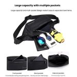 HAOSHUAI Herren Outdoor Laufgürteltasche Lässige Brusttasche Umhängetasche – Bild 4