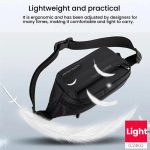 HAOSHUAI Herren Outdoor Laufgürteltasche Lässige Brusttasche Umhängetasche – Bild 7