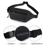 HAOSHUAI Herren Outdoor Laufgürteltasche Lässige Brusttasche Umhängetasche – Bild 8