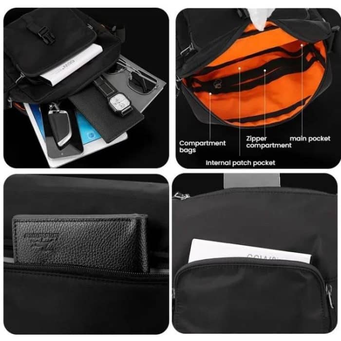 WEPOWER Lässige Umhängetasche für Herren und Damen, Unisex, wasserdichte Schultertasche für Paare – Bild 5