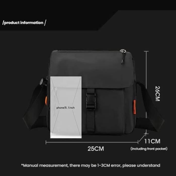 WEPOWER Lässige Umhängetasche für Herren und Damen, Unisex, wasserdichte Schultertasche für Paare – Bild 8