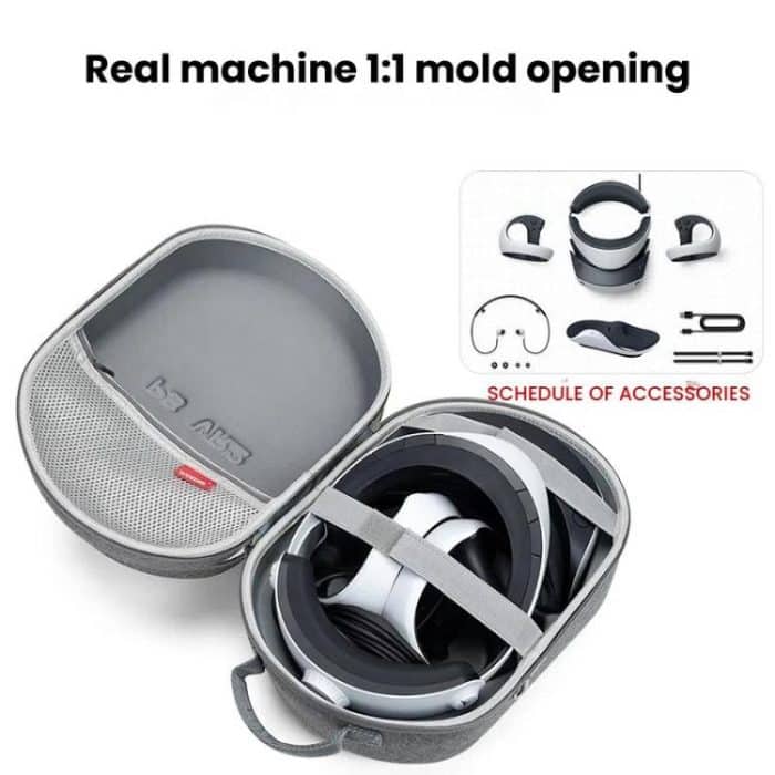 Für die tragbare schützende Aufbewahrungstasche für PlayStation VR2, Handbag Dark Gray, Handbag Black, Shoulder Strap Dark Gray, Shoulder Strap Black – Bild 2