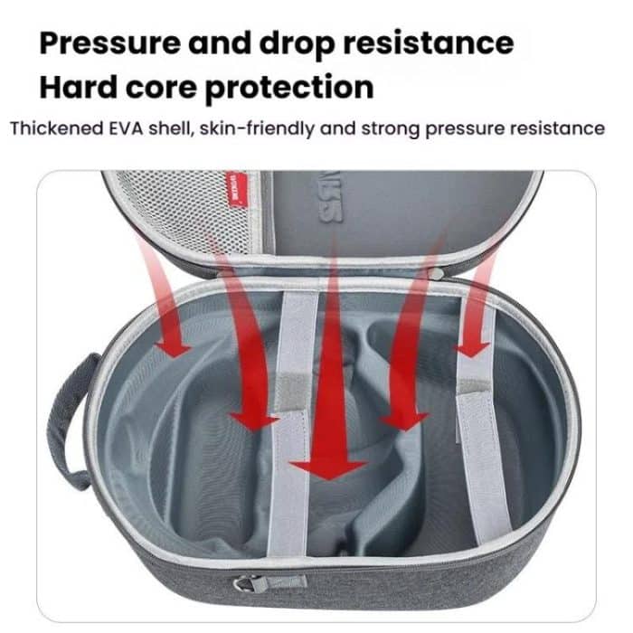 Für die tragbare schützende Aufbewahrungstasche für PlayStation VR2, Handbag Dark Gray, Handbag Black, Shoulder Strap Dark Gray, Shoulder Strap Black – Bild 3