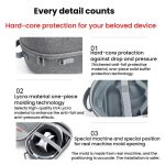 Für die tragbare schützende Aufbewahrungstasche für PlayStation VR2, Handbag Dark Gray, Handbag Black, Shoulder Strap Dark Gray, Shoulder Strap Black – Bild 4