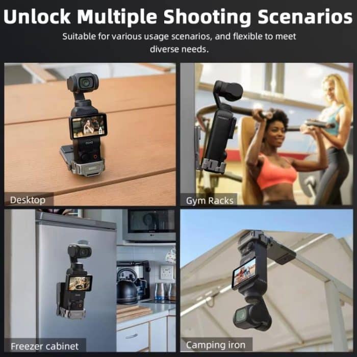 Für DJI OSMO Pocket 3 BRDRC PO3005 Multifunktionale Magnetbasis Erweiterungsrückseite Cliphalter Adapter Lünette Zubehör, Magnetic Base – Bild 12