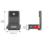 Für DJI OSMO Pocket 3 BRDRC PO3005 Multifunktionale Magnetbasis Erweiterungsrückseite Cliphalter Adapter Lünette Zubehör, Magnetic Base – Bild 15