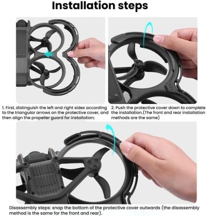 Für DJI Avata 2 BRDRC Integrierter Paddelschutz Einteiliger Stoßfängerring – Bild 13