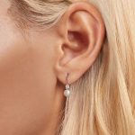 S925 Sterling Silber Platin-Plattierte Moissanite Süßwasserperle Elegante Ohrringe – Bild 6