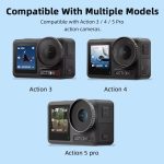 Für DJI Osmo Action 3/4/5 Pro Flymile Silikon Abdeckung Sport Kamera Objektiv Drop Fällen – Bild 13