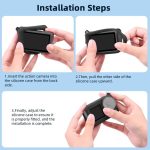Für DJI Osmo Action 3/4/5 Pro Flymile Silikon Abdeckung Sport Kamera Objektiv Drop Fällen – Bild 16
