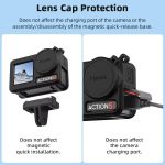 Für DJI Osmo Action 3/4/5 Pro Flymile Silikon Abdeckung Sport Kamera Objektiv Drop Fällen – Bild 8