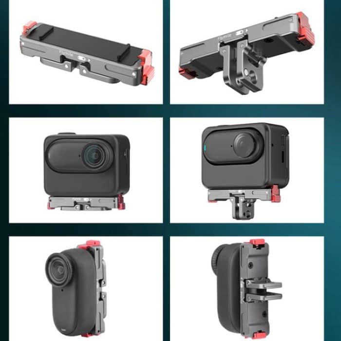 Für Insta360 GO 3 / 3S Flymile Magnetische Metall Quick Release Basis Sport Kamera Adapter Halterung, For Insta360 GO 3 / 3S – Bild 3