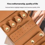 PU Multifunktions Schmuck Tasche Reise Tragbare Ohrringe Ringe Halsketten Armbänder Schmuck Lagerung Tasche – Bild 5