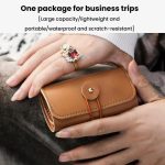 PU Multifunktions Schmuck Tasche Reise Tragbare Ohrringe Ringe Halsketten Armbänder Schmuck Lagerung Tasche – Bild 6