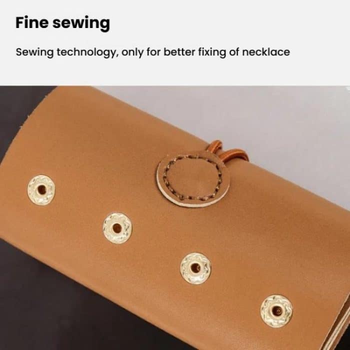 PU Multifunktions Schmuck Tasche Reise Tragbare Ohrringe Ringe Halsketten Armbänder Schmuck Lagerung Tasche – Bild 8