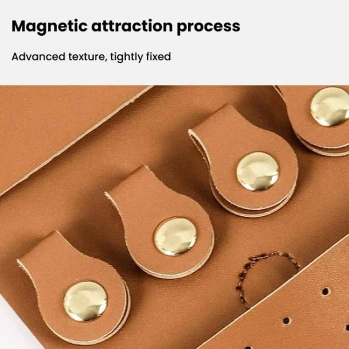 PU Multifunktions Schmuck Tasche Reise Tragbare Ohrringe Ringe Halsketten Armbänder Schmuck Lagerung Tasche – Bild 9