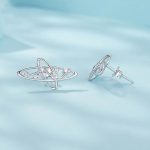 S925 Sterling Silber Geheimnisvolle Galaxy Hohl Ohrringe – Bild 3