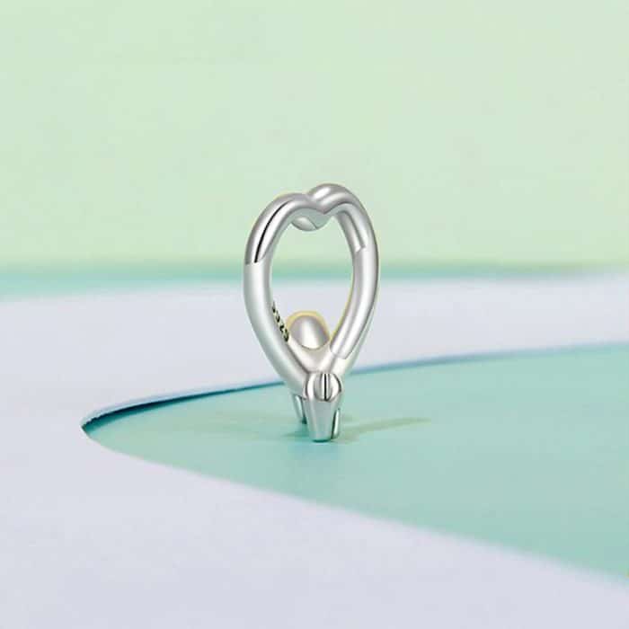 S925 Sterling Silber Lustige Dackel Perlen Schmuck Tier Zubehör – Bild 2