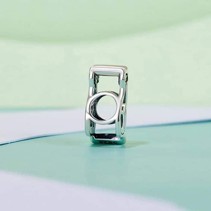 S925 Sterling Silber Oxidiert Spaß Hohl Katze Perlen Nette Tier – Bild 3