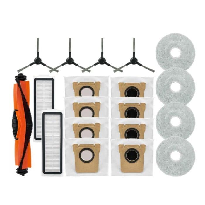 Für Xiaomi Roboter Vakuum X20 Max Teile Zubehör, Main Brush, 4pcs Side Brush, 4pcs Filter, 8pcs Rag, 6pcs Dust Bag – Bild 2