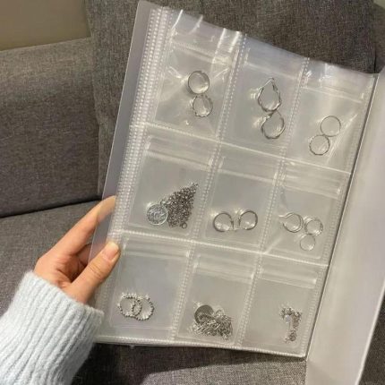 Transparente Antioxidations-Schmuckaufbewahrung Alben Desktop Drawer Organizer Halskette Armband Ring Buch