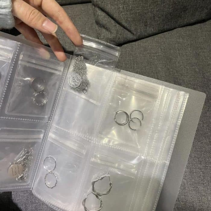 Transparente Antioxidations-Schmuckaufbewahrung Alben Desktop Drawer Organizer Halskette Armband Ring Buch – Bild 4