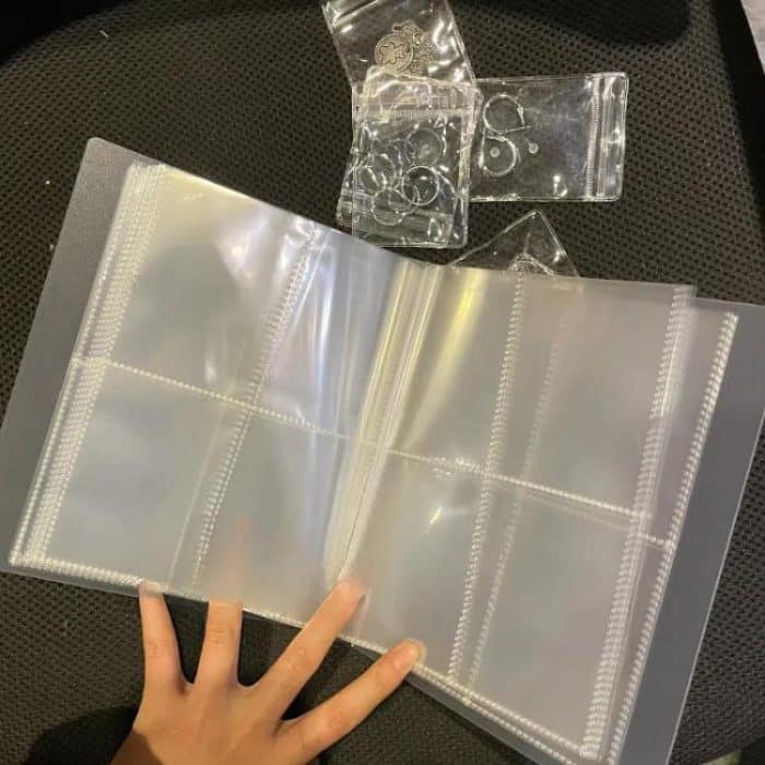 Transparente Antioxidations-Schmuckaufbewahrung Alben Desktop Drawer Organizer Halskette Armband Ring Buch – Bild 5