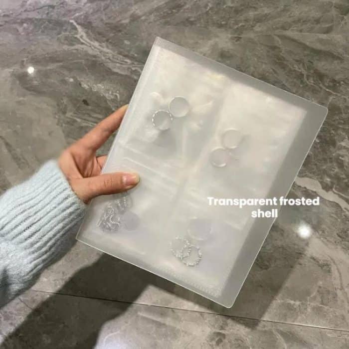 Transparente Antioxidations-Schmuckaufbewahrung Alben Desktop Drawer Organizer Halskette Armband Ring Buch – Bild 7