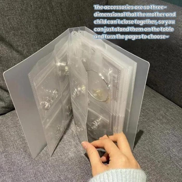 Transparente Antioxidations-Schmuckaufbewahrung Alben Desktop Drawer Organizer Halskette Armband Ring Buch – Bild 8