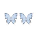 S925 Sterling Silber Schmetterling Ohrringe Frische Tier Ohrringe