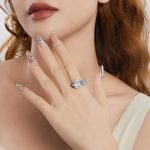 Eleganter offener verstellbarer Ring aus 925er Sterlingsilber mit Schmetterlingsmotiv – Bild 7