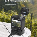 Für DJI Osmo Action 2 Kamera Magnetische Ladestation mit 1/4 Zoll & Arri Loch, Only Base, Set A, Set B, Set C, Set D – Bild 3
