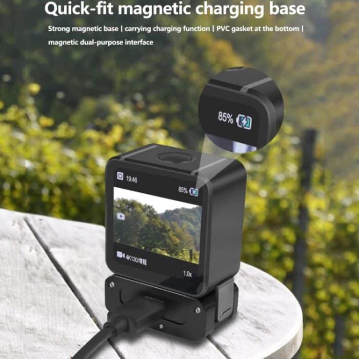 Für DJI Osmo Action 2 Kamera Magnetische Ladestation mit 1/4 Zoll & Arri Loch, Only Base, Set A, Set B, Set C, Set D – Bild 3