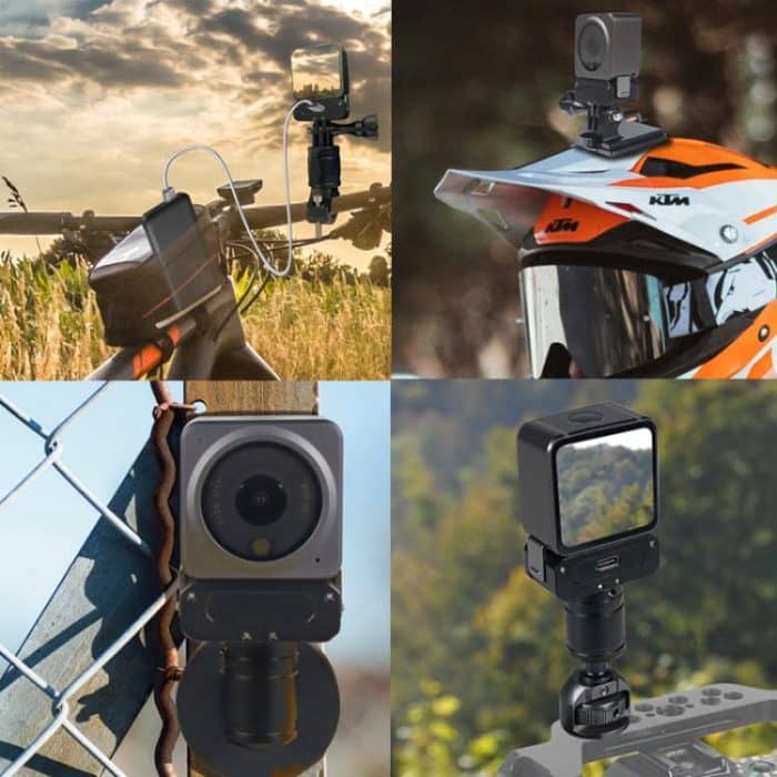 Für DJI Osmo Action 2 Kamera Magnetische Ladestation mit 1/4 Zoll & Arri Loch, Only Base, Set A, Set B, Set C, Set D – Bild 8