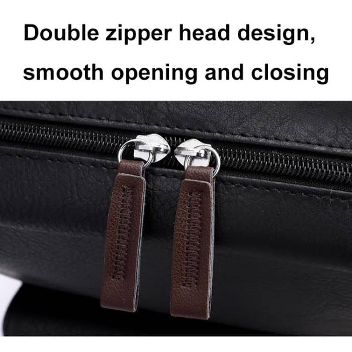 OUMANTU 975 PU-Leder Große Kapazität Reise Laptop Rucksack Casual Schultasche – Bild 7