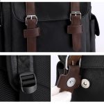 OUMANTU 975 PU-Leder Große Kapazität Reise Laptop Rucksack Casual Schultasche – Bild 10