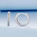 S925 Sterling Silber Oxidierte Schlangenmuster Ohrringe – Bild 3