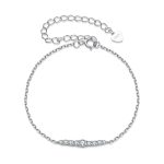 Platiniertes Armband aus feinem Flash-Moissanit aus S925er Sterlingsilber