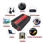 Gurxun 1500W Dual USB Schnellladegerät Dual Digital Display Reiner Sinus Wechselrichter, EU Plug 12V To 220V, US Plug 12V To 110V, Brazil Plug 12V To 110V, Brazil Plug 12V To 220V – Bild 6