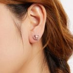 S925 Sterling Silber Platinierte Herzförmige Ohrringe – Bild 6