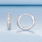 S925 Sterling Silber Intarsien mit Zirkon Vierzackigen Stern Ohrringe – Bild 2