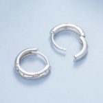 S925 Sterling Silber Intarsien mit Zirkon Vierzackigen Stern Ohrringe – Bild 4