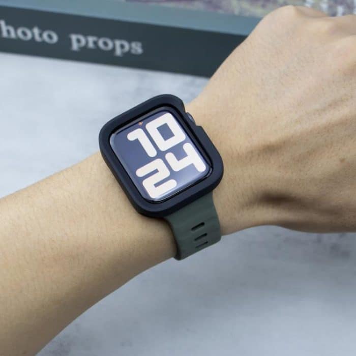 Sport Loop Silikon-Uhrenarmband + TPU-Schutzhülle im Set, For Apple Watch S10 42mm, For Apple Watch S10 46mm, For Apple Watch Ultra 49mm, For Apple Watch 44/45mm, For Apple Watch 40/41mm – Bild 2