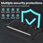 Gurxun Dual Digital Display Auto Wechselrichter mit 2 USB + 2 Typ-C Ports, Universal Plug 220V, Universal Plug 110V, Brazil Plug 220V, Brazil Plug 110V, US Plug 110V – Bild 3